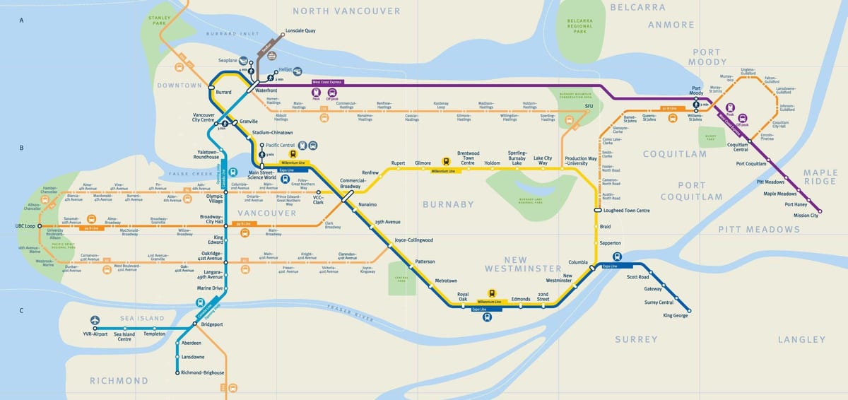 ван skytrain мапа
