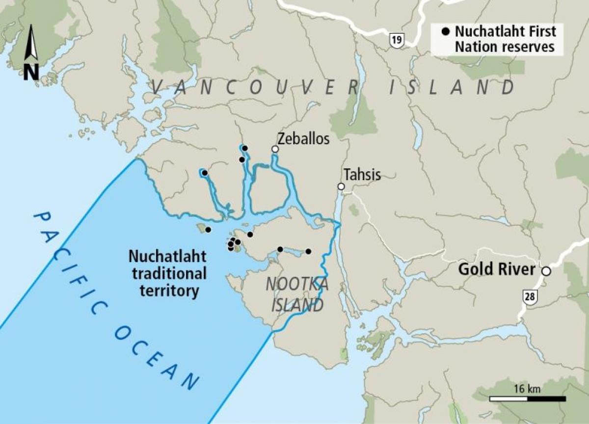 Карта на ванкувер остров првите нации