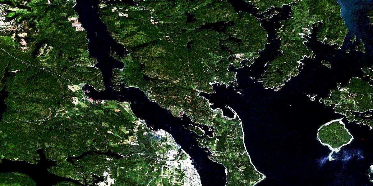 Карта на ванкувер остров satellite