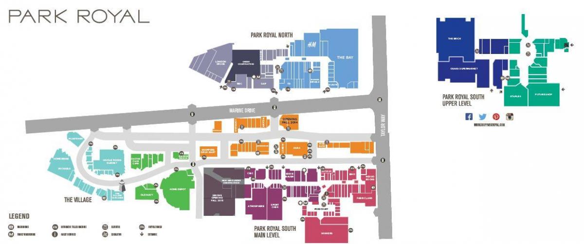ванкувер трговски центар мапа
