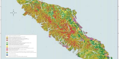 Карта на ванкувер остров геологија