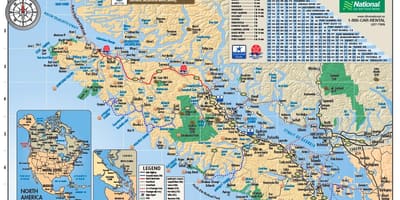 Карта на ванкувер остров rv паркови