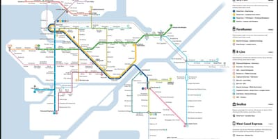 Карта на ванкувер seabus