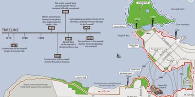 Карта на ванкувер seawall