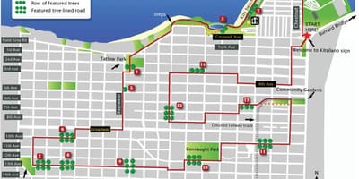 Карта на kitsilano ванкувер