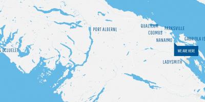 Карта на coombs ванкувер остров 