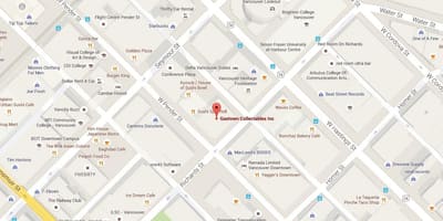 Карта на gastown ванкувер п.н.е.