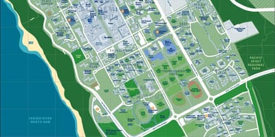Карта на ubc ванкувер