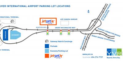 Ванкувер аеродром паркинг карта