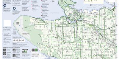 Ванкувер велосипед лејн мапа