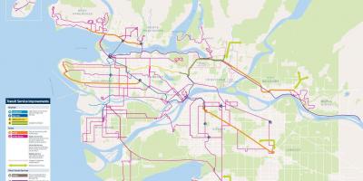 Ванкувер транзитен систем мапа