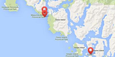 Карта на ванкувер остров топли извори