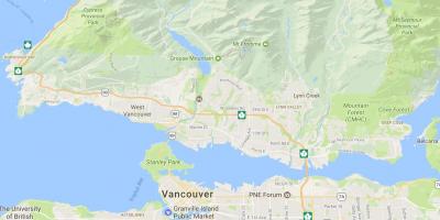 Ванкувер остров планините мапа