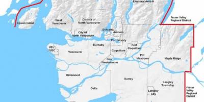 Ванкувер цевка мапа