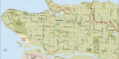 Карта на улица ванкувер п.н.е. канада
